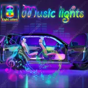 RGB LED Glow Car Interior Lamp Under Dash Footwell Seats Inside Lighting US