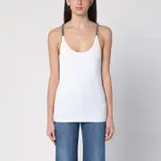 [Stella McCartney] White tank top with chain straps S White