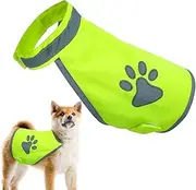 [ノーブランド品] Safety Reflective Vest for Dogs Pet Fluorescent Dog Vest High Visibility Dog Clothes Dog Reflective Vest for Dogs Night Dog Safety Vest for Dogs Reflective Vest for Puppy Dog Night Visibility Vest for