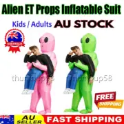 Green Pink Alien Inflatable Monster Halloween Costume Carrying Cosplay Adult Kid