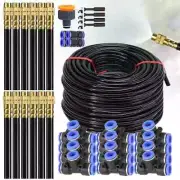30M-5M Free Bending Universal Sprayer Kit 8mm Hose Patio Misting Cooling System