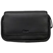 Peterson Classic Black 2 Pipe Bag w/ Storage Space + Removable Tobacco Pouch