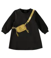 [Marc Jacobs Kids] Marc Jacobs Kids Baby printed cotton-blend jersey dress M 1 black