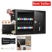 Alloy Steel Key Lock Box - 50 Keys Safe Storage for Homes and Businesses
