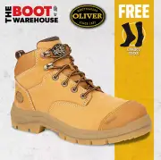 Oliver Wheat 55330Z Safety Steel Toe Zip Comfortable Work Boot NEW STYLE 55-330z