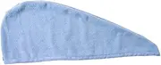 MUSISALY Microfiber Hair Drying Towel for Long Hair Fast Absorbent Hair Wrap Cap Ultra Lightweight and Durable Reduces Split Ends for Quick Drying Blue