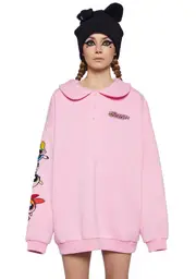[Dolls Kill x The Powerpuff Girls] Just Having Fun Collared Sweater