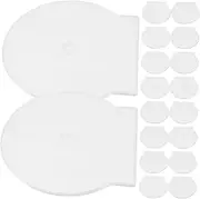 20pcs Boxes Clear CD Cases Material CD Storage Box Lightweight Reusable Disc Carrier for Home and Travel and DVDs from Scratches and Collisions