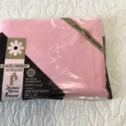 Pennys Penn Prest Percale Sheet NOS Double Bottom Fitted Pink 54 X 75” NIP