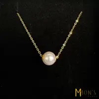 在飛比找momo購物網優惠-【MON’S】時尚品味單顆天然珍珠項鍊(直)