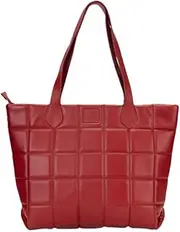 [Leatherkart] Long Champ Quilted Tote Bag for Women Handcrafted Genuine Leather 12 Inch Laptop Tote Bag for Work Office University Travel 1 Spacious Compartment with 3 Pockets