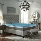 NEW! COOL 4" ULTIMATE REVERSIBLE COMFORT MEMORY FOAM GEL BED MATTRESS PAD TOPPER