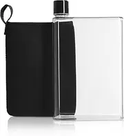 BOXi™ - Flat Water Bottle + FREE Pouch 750ml, Ideal for Back Packs, BPA Free, No Leak, Slim Flat Bottle fits into pockets and bags