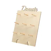 DIY Donut Wall Hold Candy Sweet Stand Wooden Table Holder Wedding Decorations