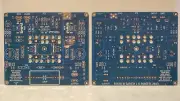 EXTREME BIAS BA3 Cascode Gain B/PreAmp Zero Negative Feedback 2 blank PCBs Blue