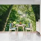 3D Forest Tree Light Sun Leaf Self-adhesive Removeable Wallpaper Wall Mural 3817