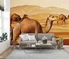 3D Desert Camel Landscape Wallpaper Wall Murals Removable Wallpaper 375