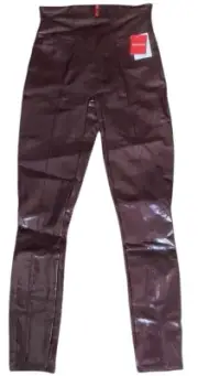 NWT SPANX FAUX PATENT LEATHER Leggings Pants Ruby Shine size S M or L Shiny Fun