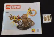 76280 INSTRUCTION BOOKLET & ORIGINAL STICKERS ONLY For Set # 76280 ~ Lego Marvel