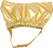 HALONTIN Dog Shower Cap, Cat Ear Cover for Bath, Waterproof Cat Helmet and Adjustable Dog Earmuffs for Grooming Reusable Ear Protection for Dogs and Cats, Gold