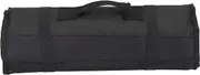 QANYEGN Canvas Chef Knife Roll Bag, Chef Knife Bag, 20 Slots Multifunctional Portable Cutlery Knives Holders for Home Kitchen Travel Camping (Black)