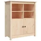 Solid Wood Pine Sideboard Cupboard Buffet Cabinet Storage Highboard vidaXL