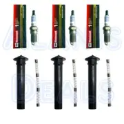 Set of 3 Motorcraft Spark Plugs SP433 + 3 Herko Coil Boots For Ford Mercury