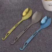 Titanium Camping Picnic Fruit Spork bottle opener Tableware Cutlery