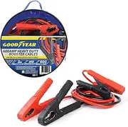 Goodyear 3m 600amp Booster Cables - Jump Leads Long| Powerful Coil Spring Clamps| Colour-coded Clamp| Zipped Carry Bag Included| Fully Insulated Length Cable| Suitable For Cars And Vehicles 3500CC