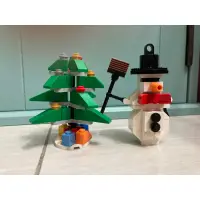 在飛比找蝦皮購物優惠-LEGO雪人➕聖誕樹🎄