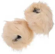 [WESIEVYA] Elegant Women's Winter Wrist Cuffs Faux Fur Arm Wraps for Warmth Softness and Versatility