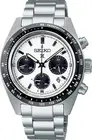 SEIKO PROSPEX Speed Timer SBDL085 Solar White Silver SS Round Analog Men's