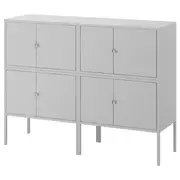 LIXHULT cabinet combination, grey, 120x35x92 cm