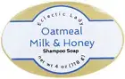 Oatmeal Milk And Honey Shampoo Soap Bar By Eclectic Lady, 4 oz Bar