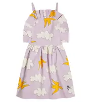 [The Animals Observatory] The Animals Observatory Dragonfly printed cotton dress Y 12 multicoloured