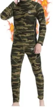 Meetwee Mens Thermal Underwear Winter Men Base Layer Tops Long Johns Set Small