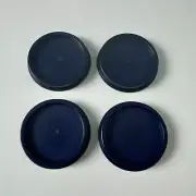 Tupperware Replacement Seals for Smidgets Midget Containers Dark Blue Set Of 4