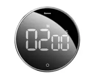 YGH-5237 Rotating Countdown Timer Kitchen Reminder - Black