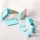 1set 1 12 Mini Microwave Realistic Meticulous Workmanship Dollhouse