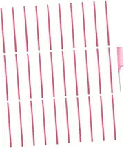 Ipetboom 1 Set Hair Curler Comb Hair Curler No Heat Curling Headband Curling Rod Rod Roller Bangs Rollers Sponge Pink