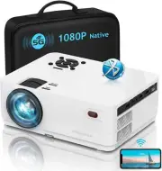 Roconia 5G Wifi Bluetooth Native 1080P Projector, 12000LM Full HD Movie Projecto