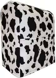 Black & White Cow Spots Cover Compatible w/Sunbeam Heritage Series Mixmaster
