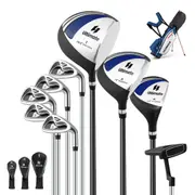 Costway Complete Men Golf Clubs Set Starters w/Stand Bag 10PCS Alloy/Graphite Drive Right Hand