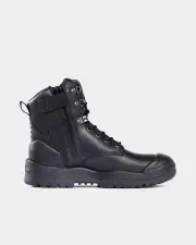 Mongrel High Leg Zipsider Scuff Cap Safety Boot - Black