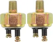 2pcs Brake Light Switch Switches The Brake Lamp Switch Stop Light Switch Metal Car Light Switch Front Light Switch Rear Brake Light Auto Brake Parts Golden Iron