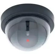 Mock Dome Surveillance Camera LED sensor light security fake dummy CCTV store