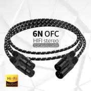 Xlr Audio Cable Stereo High Purity OFC Gold-plated Xlr Plug For Microphone Lot