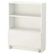 BILLY bookcase with drawer, white, 80x30x106 cm