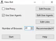 View Bot Pro - Drive Traffic & Boost Visibility - Proxy/User Agent Support