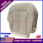 Passenger Bottom Leather Seat Cover Light Tan For 1999-2002 Chevy Suburban Tahoe